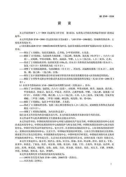 2022年石英砂濾料廠家重磅 | 《生活飲用水衛(wèi)生標準》(GB5749-2022)正式發(fā)布!